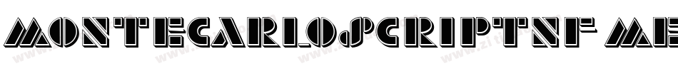 MonteCarloScriptNF Medium字体转换